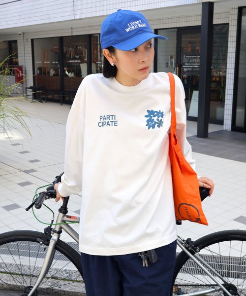 ANME(アンメ)/前後ロゴ入り フラワープリント 長袖 Tシャツ/img03