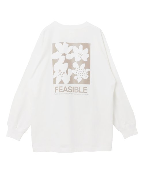 ANME(アンメ)/前後ロゴ入り フラワープリント 長袖 Tシャツ/img55