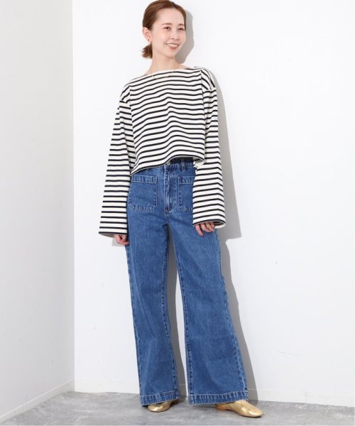 SLOBE IENA(スローブ　イエナ)/【ORCIVAL/オーシバル】 CROPPED BOAT NECK P.Oカットソー/img01