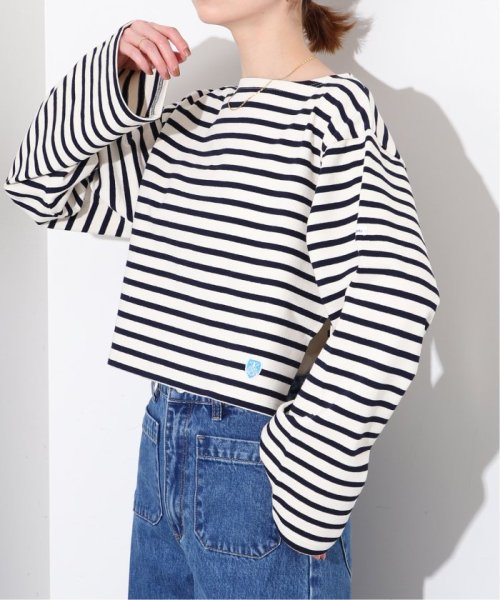 SLOBE IENA(スローブ　イエナ)/【ORCIVAL/オーシバル】 CROPPED BOAT NECK P.Oカットソー/img08