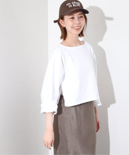 SLOBE IENA(スローブ　イエナ)/【ORCIVAL/オーシバル】 CROPPED BOAT NECK P.Oカットソー/img16