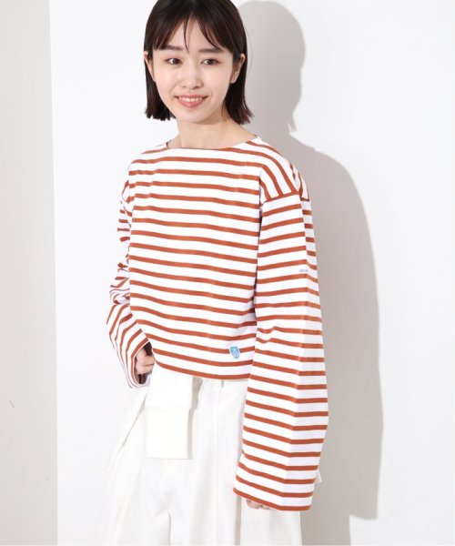 SLOBE IENA(スローブ　イエナ)/【ORCIVAL/オーシバル】 CROPPED BOAT NECK P.Oカットソー/img23