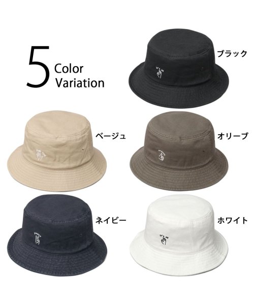 Besiquenti(ベーシックエンチ)/BASIQUENTI ベーシックエンチ バケットハット 帽子 刺繍 バケハ コットン/img29
