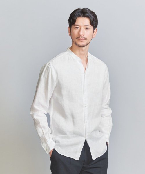 BEAUTY&YOUTH UNITED ARROWS(ビューティーアンドユース　ユナイテッドアローズ)/【WEB限定 WARDROBE SMART】リネン バンドカラー スキッパーシャツ/img03