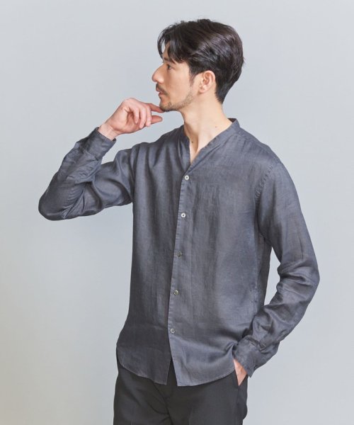 BEAUTY&YOUTH UNITED ARROWS(ビューティーアンドユース　ユナイテッドアローズ)/【WEB限定 WARDROBE SMART】リネン バンドカラー スキッパーシャツ/img09