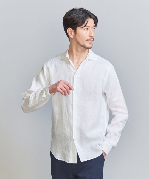 BEAUTY&YOUTH UNITED ARROWS(ビューティーアンドユース　ユナイテッドアローズ)/【WEB限定 WARDROBE SMART】リネン ワイドカラー スキッパーシャツ/img02