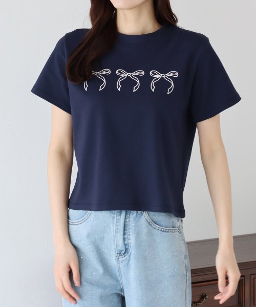 BLUEEAST(ブルーイースト)/リボンプリントTシャツ/img07