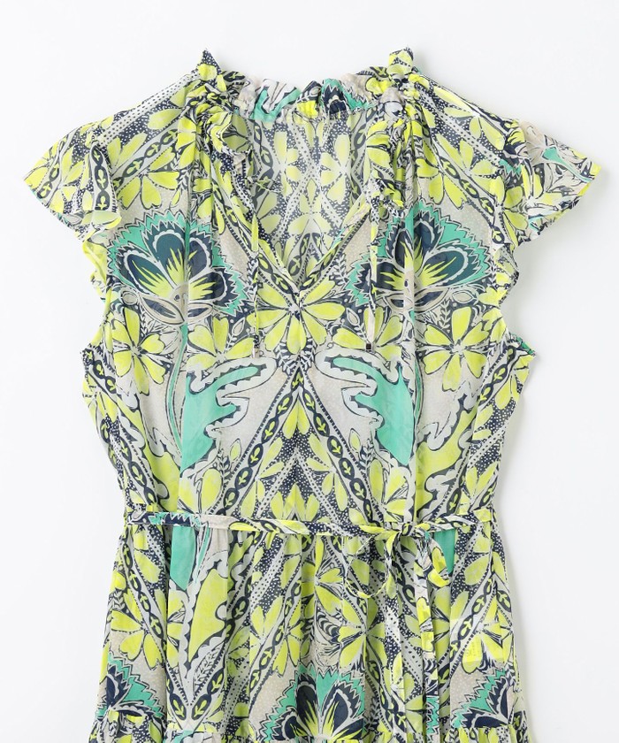 シフォンプリントティアードワンピース(505994171)｜阪急百貨店公式