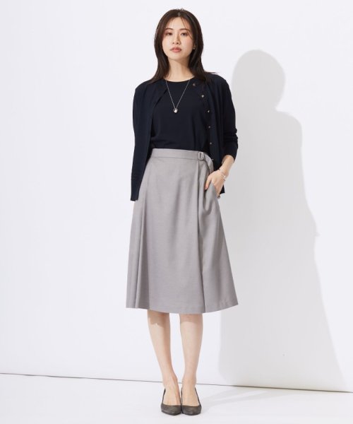 J.PRESS LADIES（LARGE SIZE）(J．プレス　レディス（大きいサイズ）)/【洗える】レーヨンエリートストレッチ 編み柄 カーディガン/img07