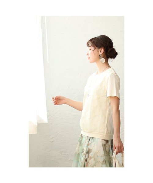 Sawa a la mode(サワアラモード)/レディース 大人 上品 浮き出る花模様の半袖カットソー/img17