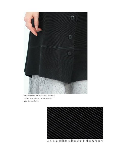 Sawa a la mode(サワアラモード)/レディース 大人 上品 立体花びらに魅了されるプリーツジャケット/img12