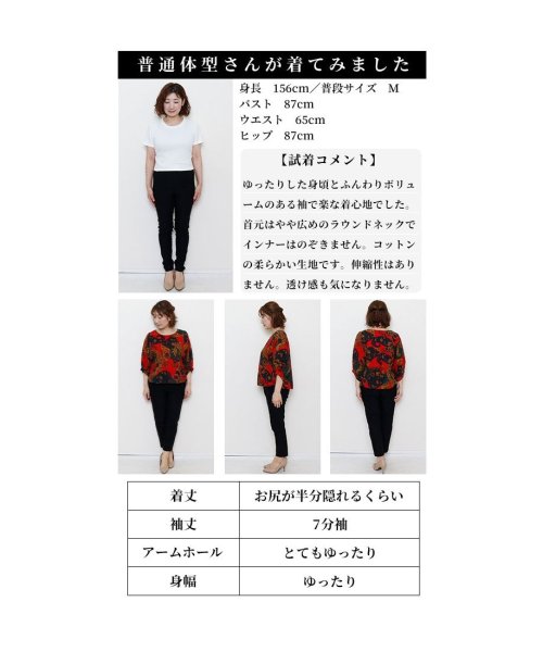 Sawa a la mode(サワアラモード)/レディース 大人 上品 ハイエンドなエスニックを纏うプルオーバートップス/img25