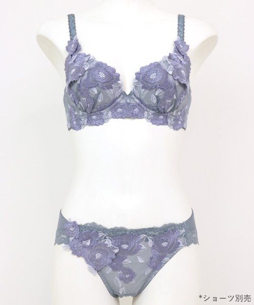 fran de lingerie(フランデランジェリー)/ボディメイクの真骨頂ゴージャス薔薇刺繍 「グレースイストグランデ ブラジャー（ワイヤー有り）」 ブラジャー/img34