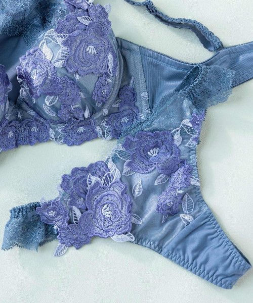 fran de lingerie(フランデランジェリー)/ゴージャス薔薇刺繍フェミニンヒップに 「グレースイストグランデ タンガ」 Tバック タンガ/img21