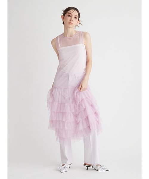 ピカデリー/リボンステッチデニムパンツ 予めご了承ください