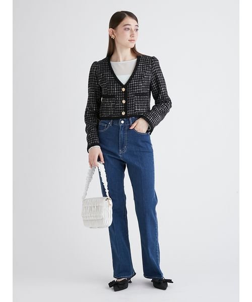 ピカデリー/リボンステッチデニムパンツ 予めご了承ください