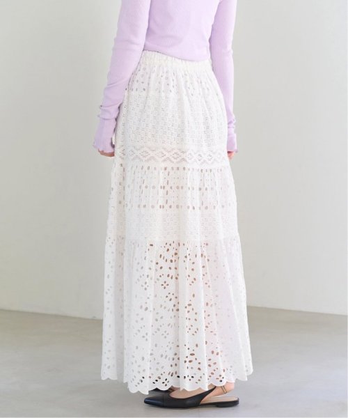 《WEB限定/追加3》コットンレースティアードスカート 品番：23060900080020 こちらの商品は