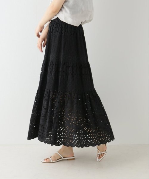 《WEB限定/追加3》コットンレースティアードスカート 品番：23060900080020 こちらの商品は