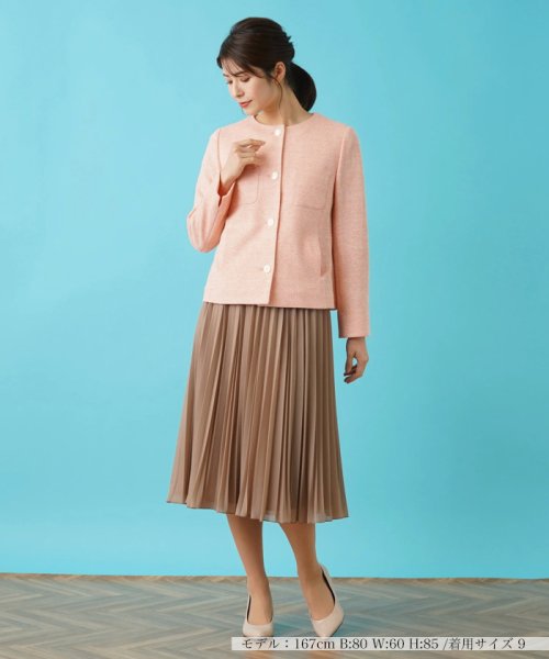 ノーカラージャケット 