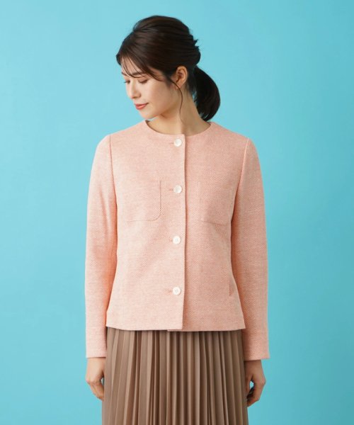 ノーカラージャケット 