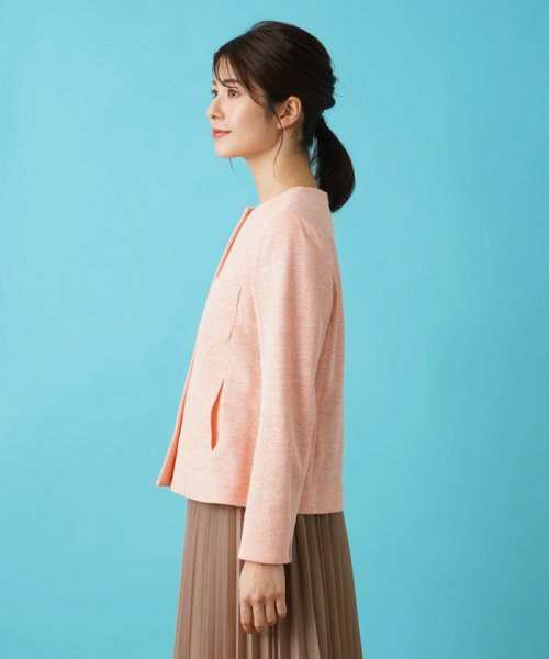 ノーカラージャケット 