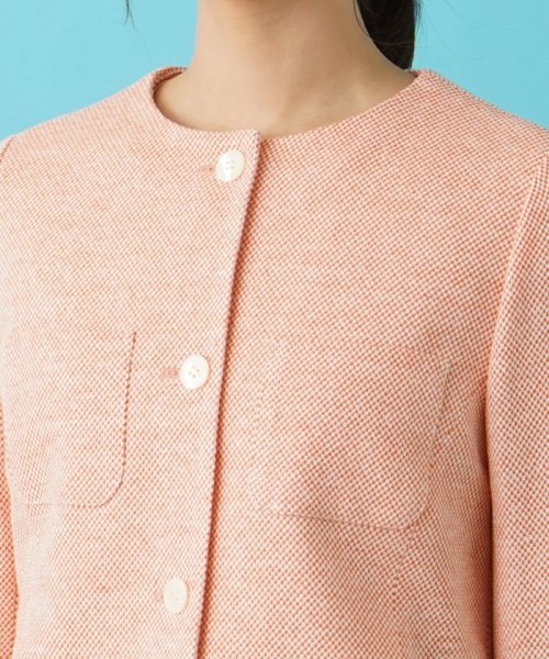 ノーカラージャケット 