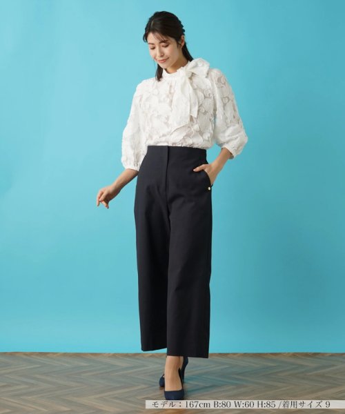 ワイドクロップドパンツ 