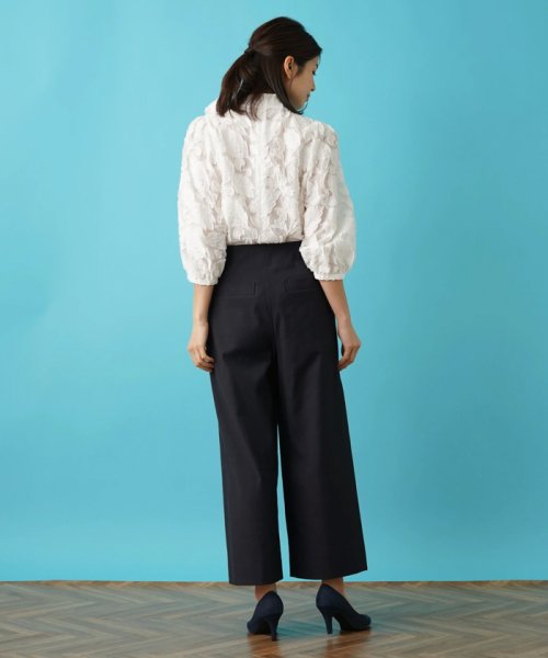 ワイドクロップドパンツ 