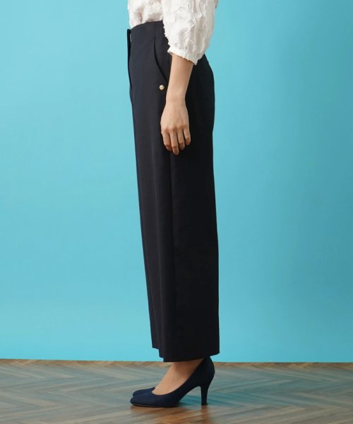 ワイドクロップドパンツ 