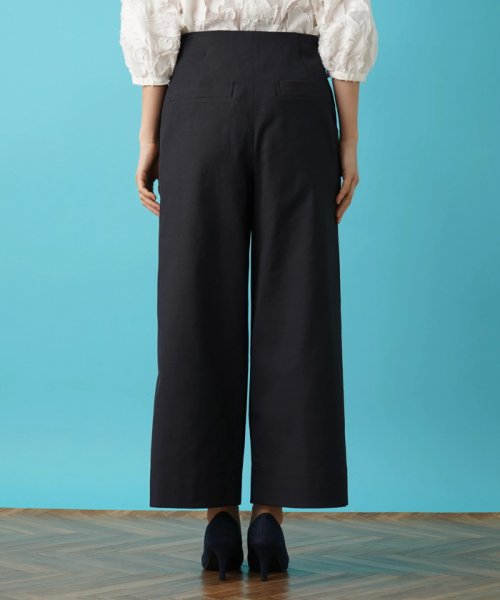 ワイドクロップドパンツ 