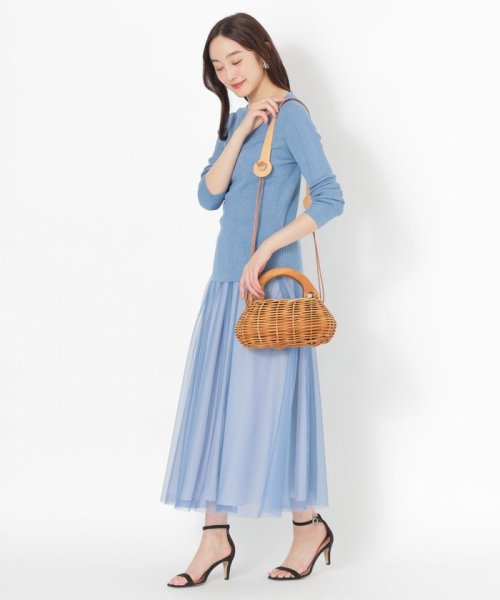 リバーシブルチュールスカート 