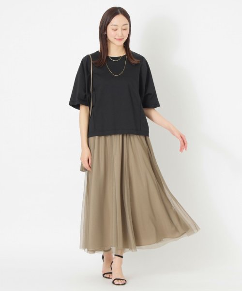 リバーシブルチュールスカート 