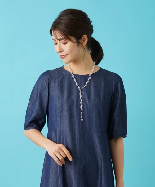 ガラスビーズネックレス 