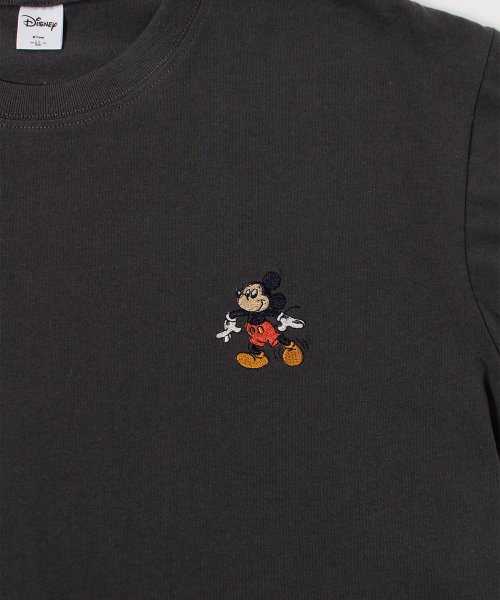 DISNEY(DISNEY)/【DISNEY/ディズニー】ミッキーマウスMickey Mouseワンポイント刺繍7分袖Tシャツ/img17