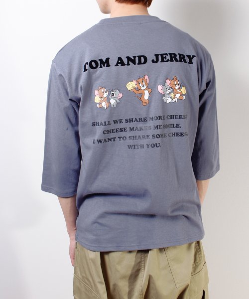 ALWAYS GOOD TIME NEW BASIC STORE(オールウェイグッドタイムニューベーシックストア)/【TOM & JERRY/トムとジェリー】ワンポイント刺繍7分袖Ｔシャツ/img09