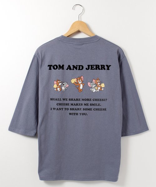 ALWAYS GOOD TIME NEW BASIC STORE(オールウェイグッドタイムニューベーシックストア)/【TOM & JERRY/トムとジェリー】ワンポイント刺繍7分袖Ｔシャツ/img15