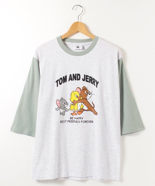 ALWAYS GOOD TIME NEW BASIC STORE(オールウェイグッドタイムニューベーシックストア)/【TOM & JERRY/トムとジェリー】プリント7分袖Ｔシャツ/img12