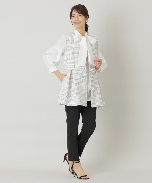 TO BE CHIC(L SIZE)(トゥービーシック Lサイズ)/【L】モノトーンコットンツイード ジレ/img01