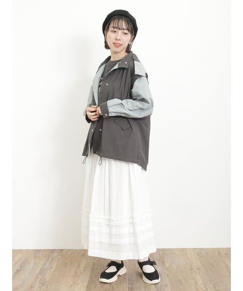 【撥水加工】フード取り外し2WAYマウンパー
