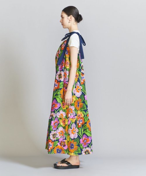 ＜FRNCH＞フラワープリント リボンワンピース  Z1360348738(10450円)