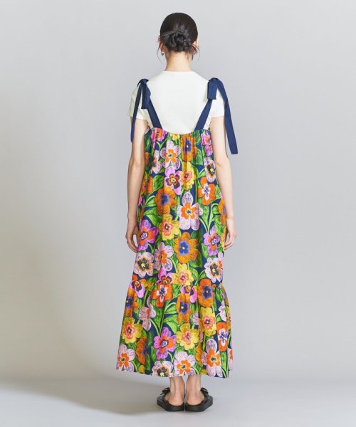 ＜FRNCH＞フラワープリント リボンワンピース  Z1360348738(10450円)