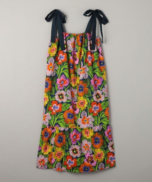 ＜FRNCH＞フラワープリント リボンワンピース  Z1360348738(10450円)