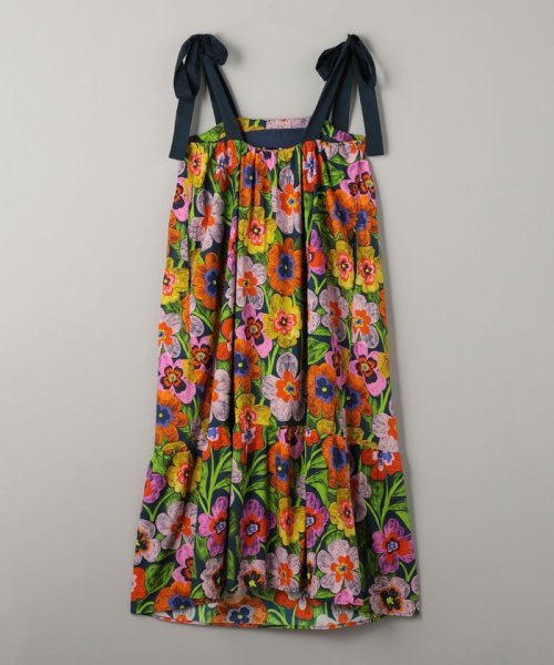 ＜FRNCH＞フラワープリント リボンワンピース  Z1360348738(10450円)