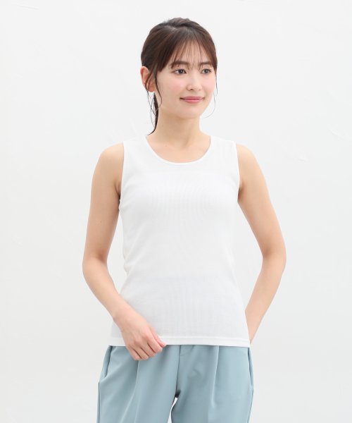 セール】タンク付メッシュトップス トップス カットソー タンクトップ 