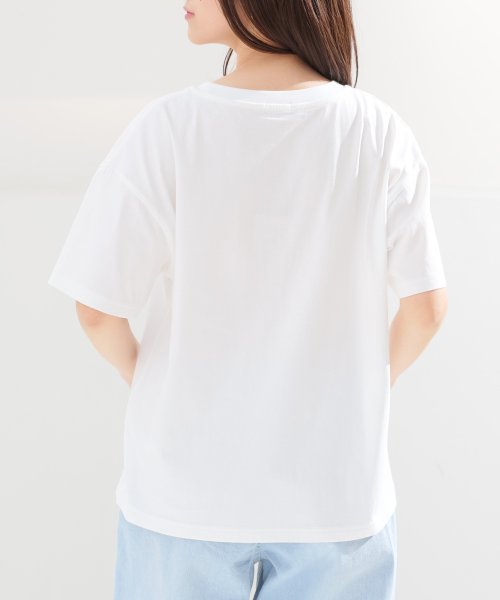 Honeys(ハニーズ)/インナー付チュールＴ トップス Tシャツ カットソー 半袖 セットアイテム チュール /img42