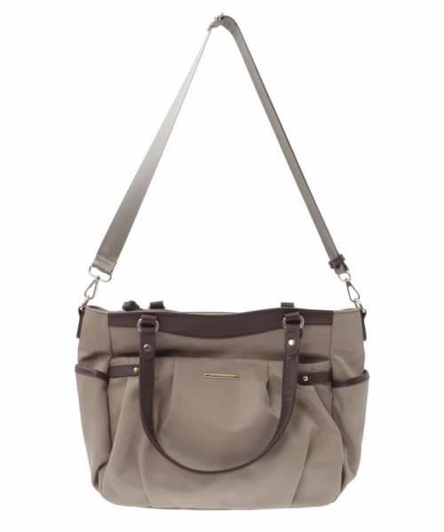 MK MICHEL KLEIN BAG(エムケーミッシェルクランバッグ)/【2WAY/撥水加工】レザーポイントナイロントートバッグ/img10