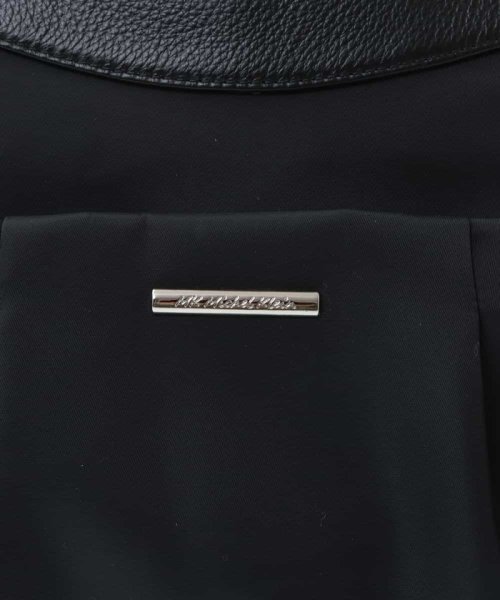 【2WAY/撥水加工】レザーポイントナイロントートバッグ 