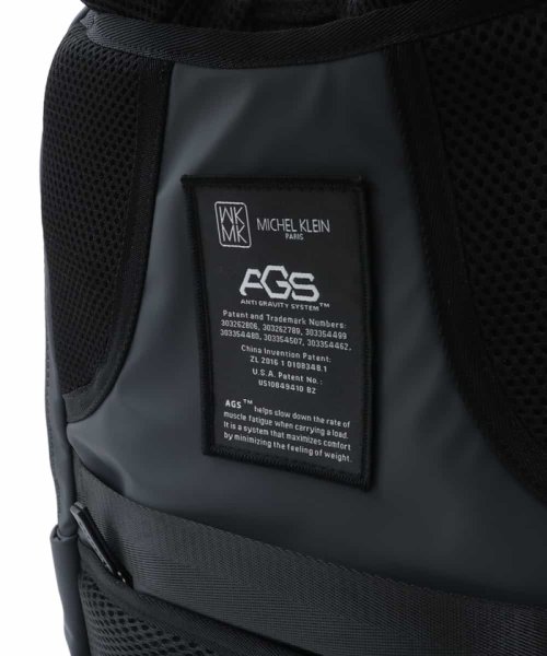 [AGS搭載/大容量]ラウンドジップデザインバックパック 