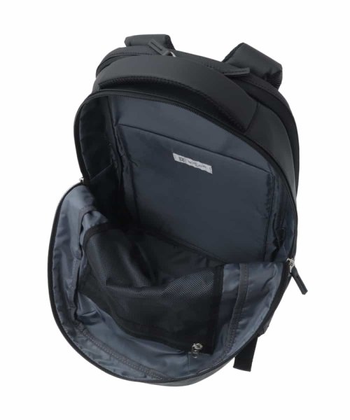 [AGS搭載/大容量]ラウンドジップデザインバックパック 