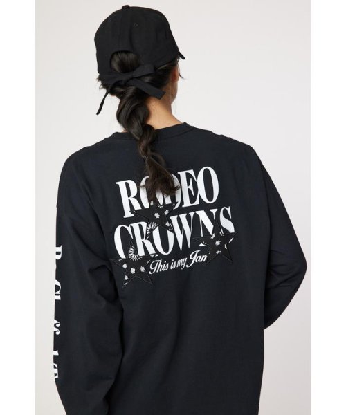 RODEO CROWNS WIDE BOWL(ロデオクラウンズワイドボウル)/バンダナスターアップリケL/S Tシャツ/img08